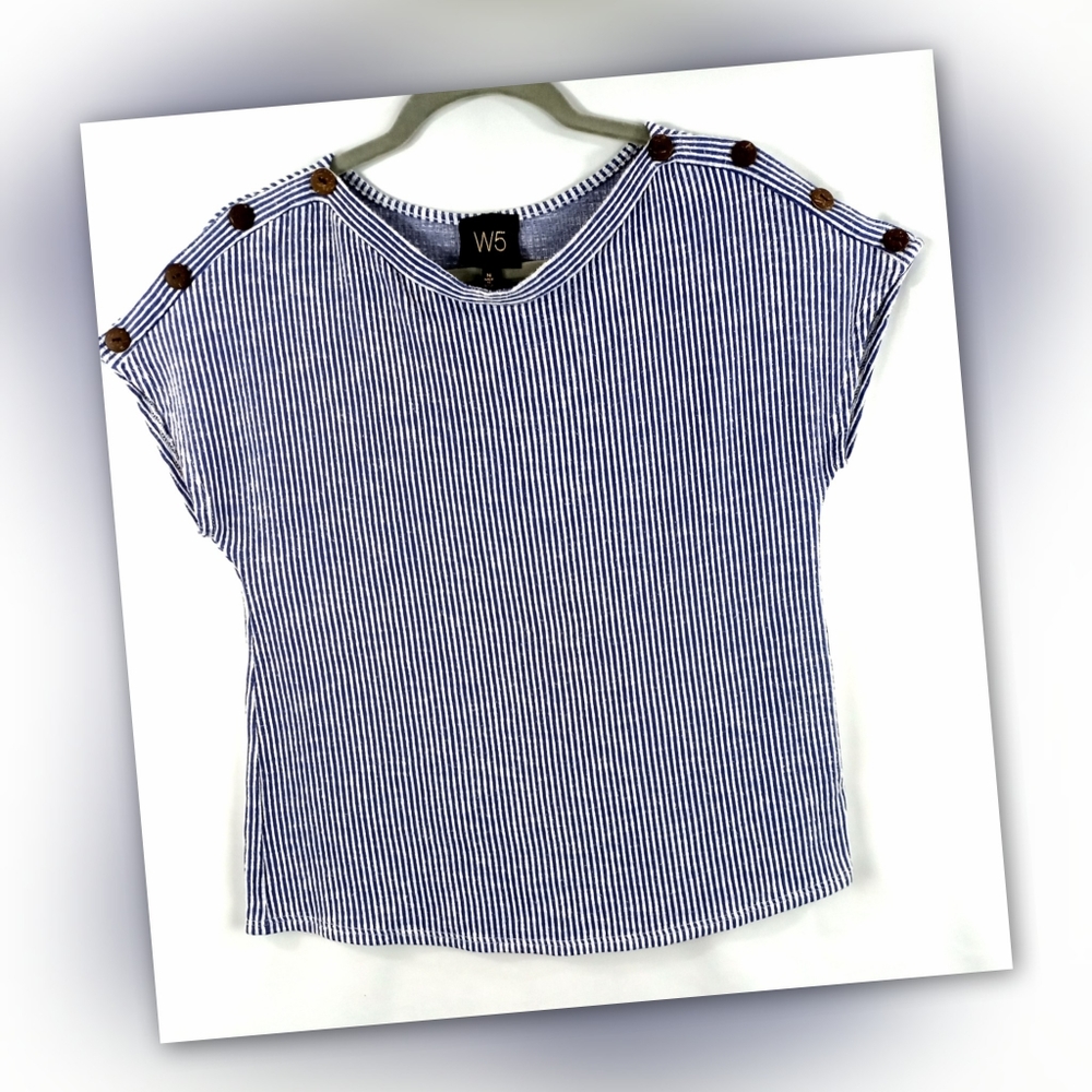 Anthropologie W5 Stripe Top Size Medium